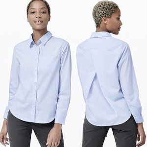 Lululemon Full Day Ahead Shirt Serene Blue Size 4 Like New